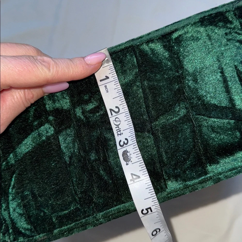 Aldo Embroidered Green Velvet woman’s Handbag - Picture 9 of 10